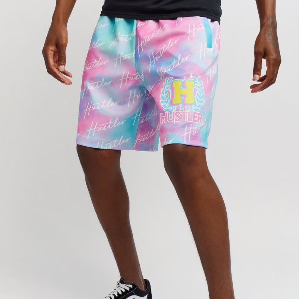 Hustler Tie Dye Shorts - Size XL - Picture 4 of 8